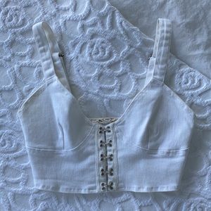 Poppy Denim Bustier by For Love and Lemons